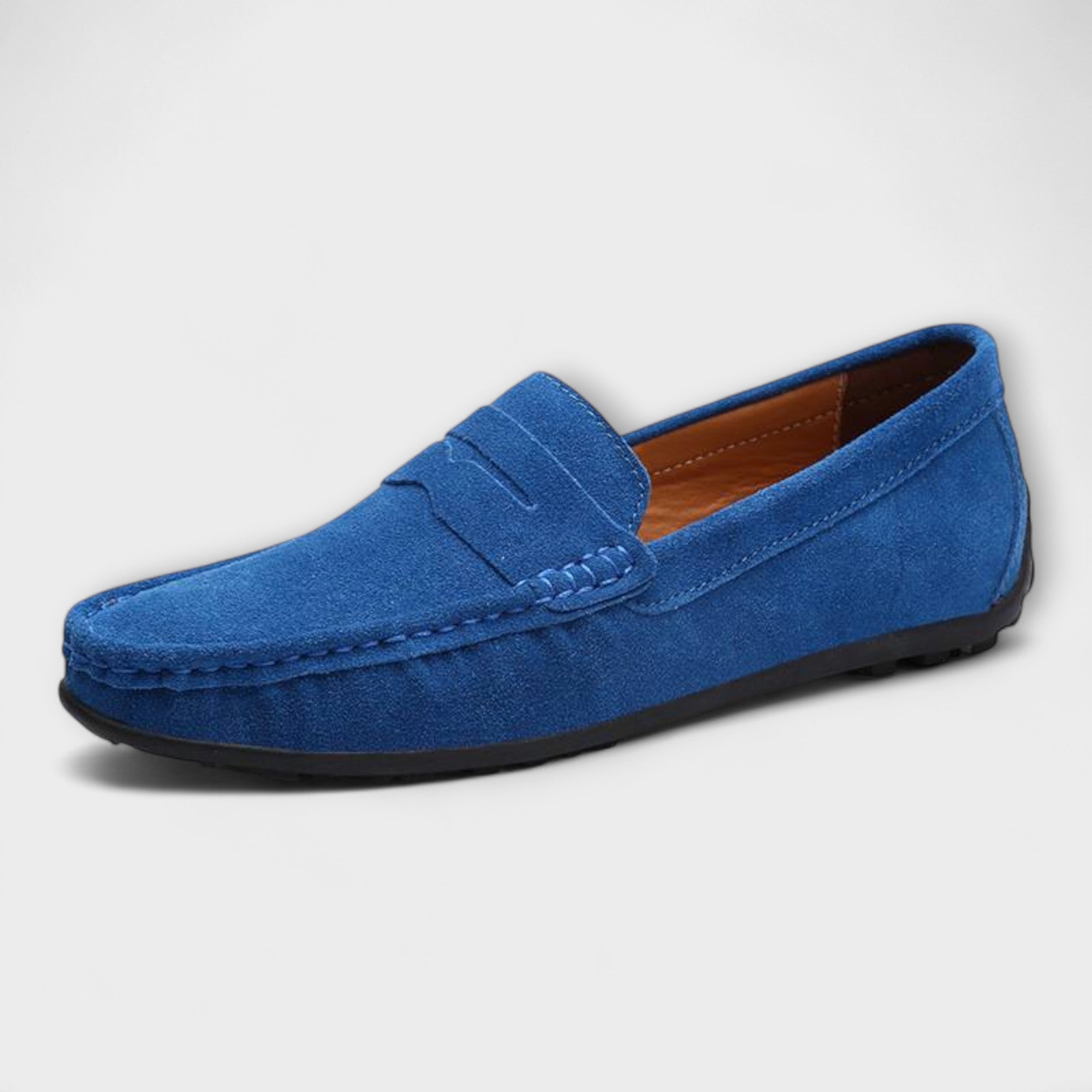 Liesgard - Pantoufles en daim bleu