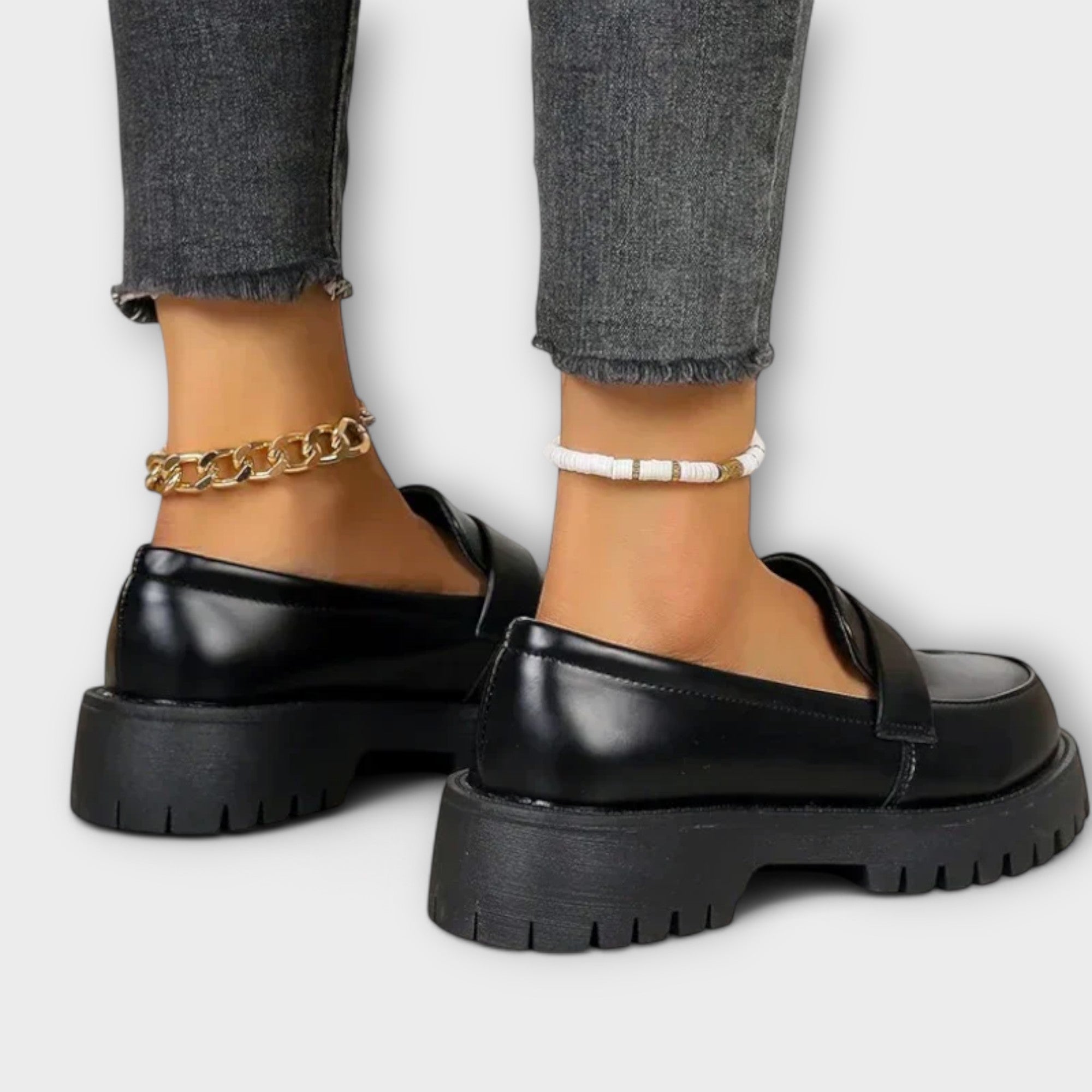 Edelgard - Mocassins à plateforme noirs