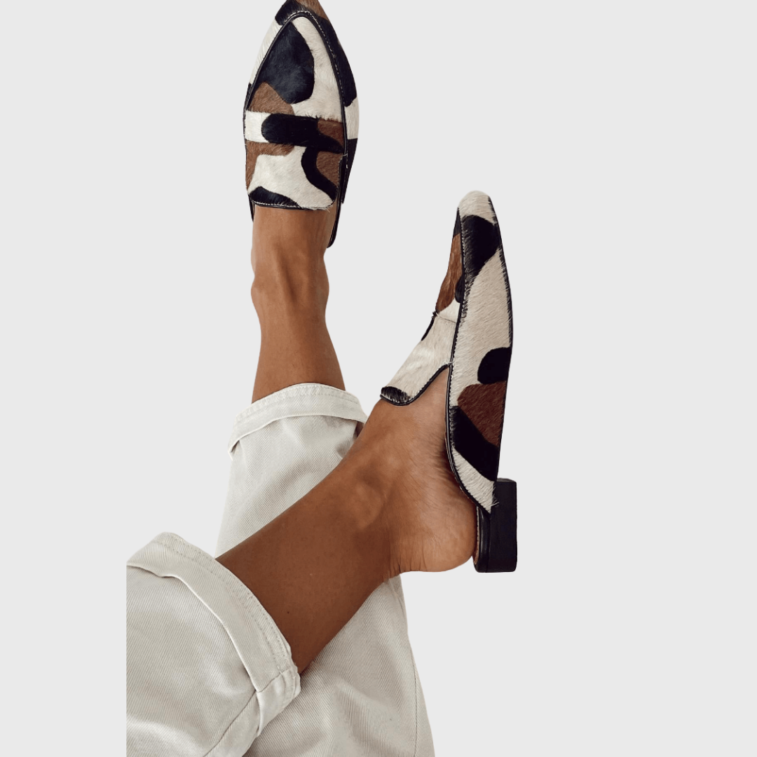 Liselotte - Mocassins à motif cuir de vachette