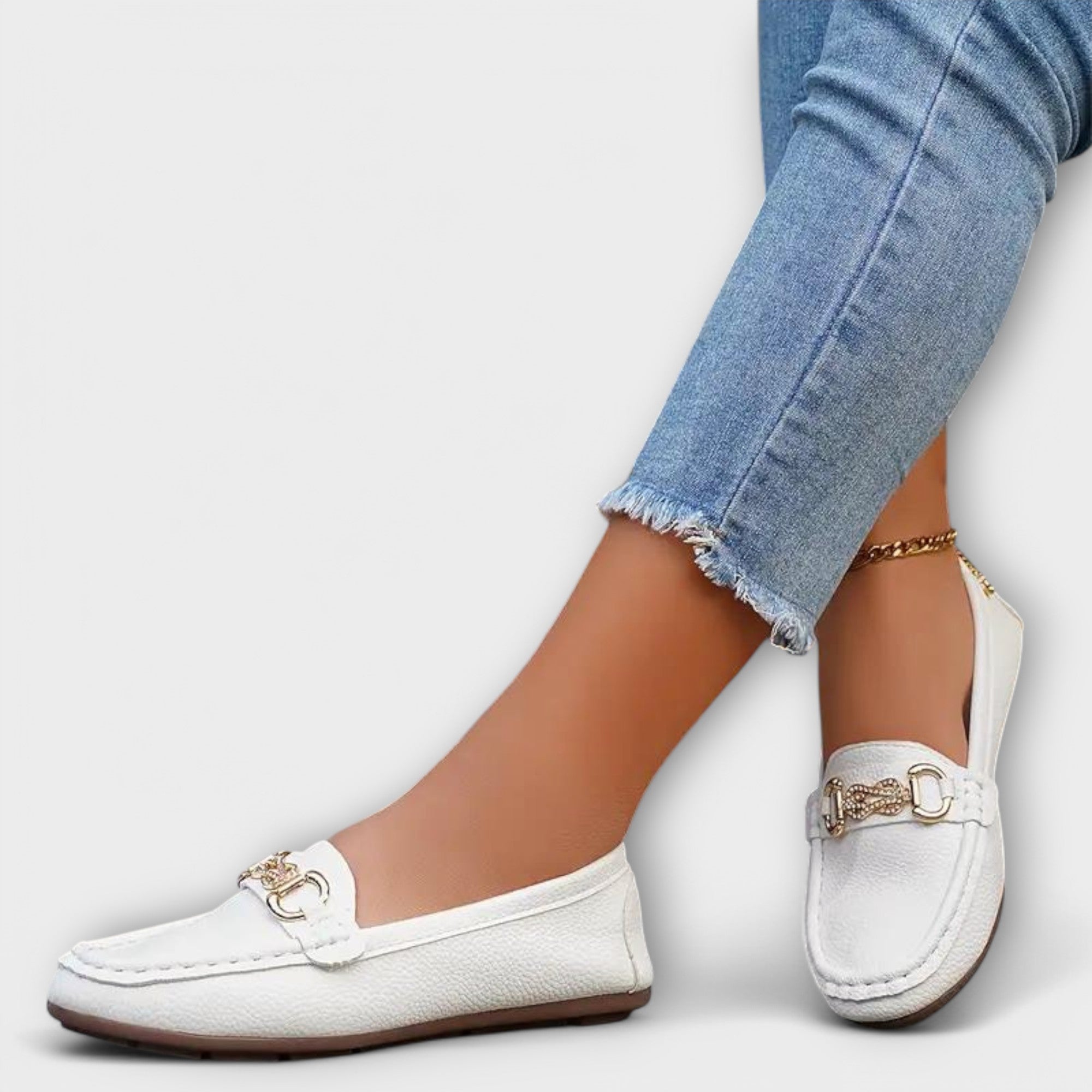 Liesbeth - Mocassins noirs à boucle