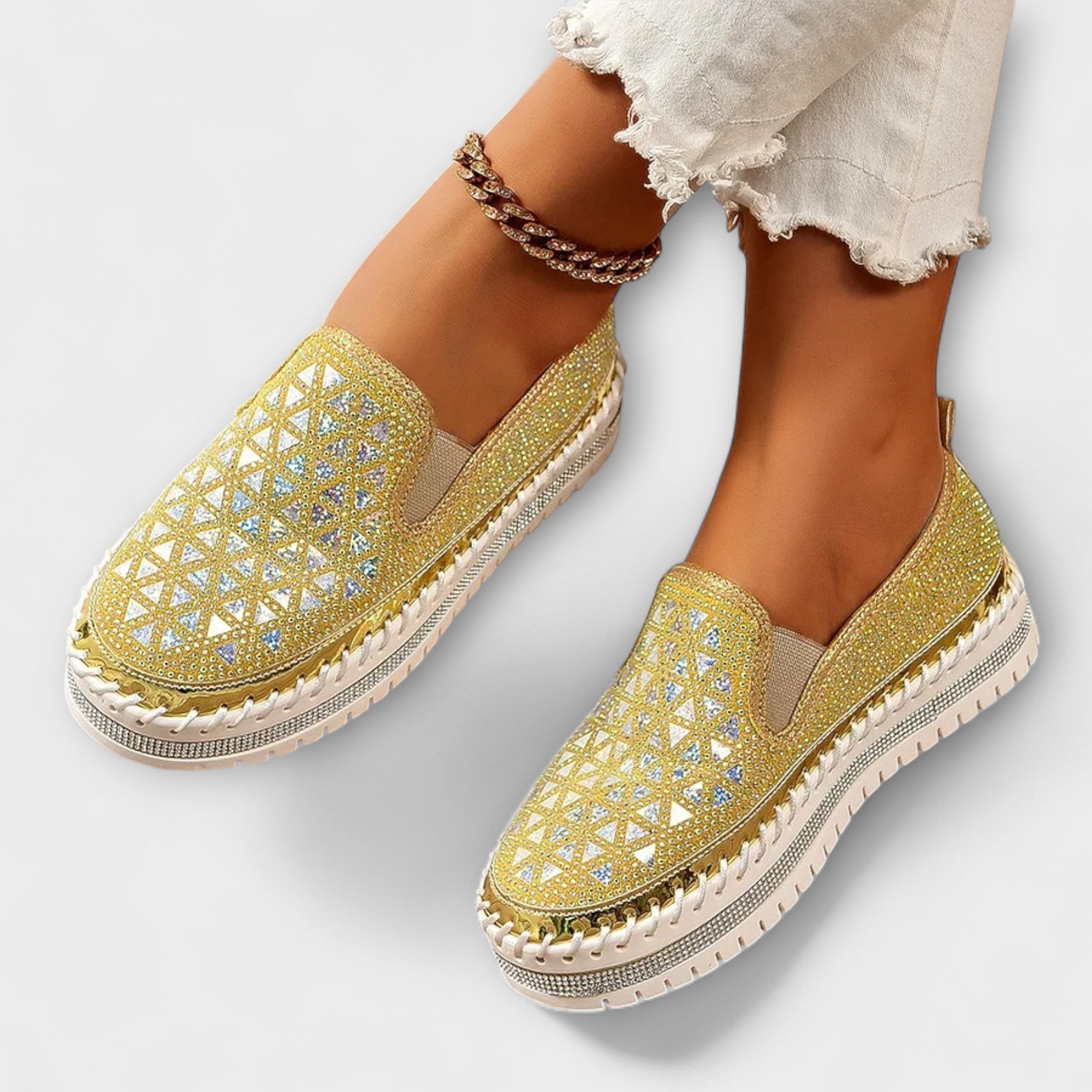 Walburga - Espadrilles ornées de strass