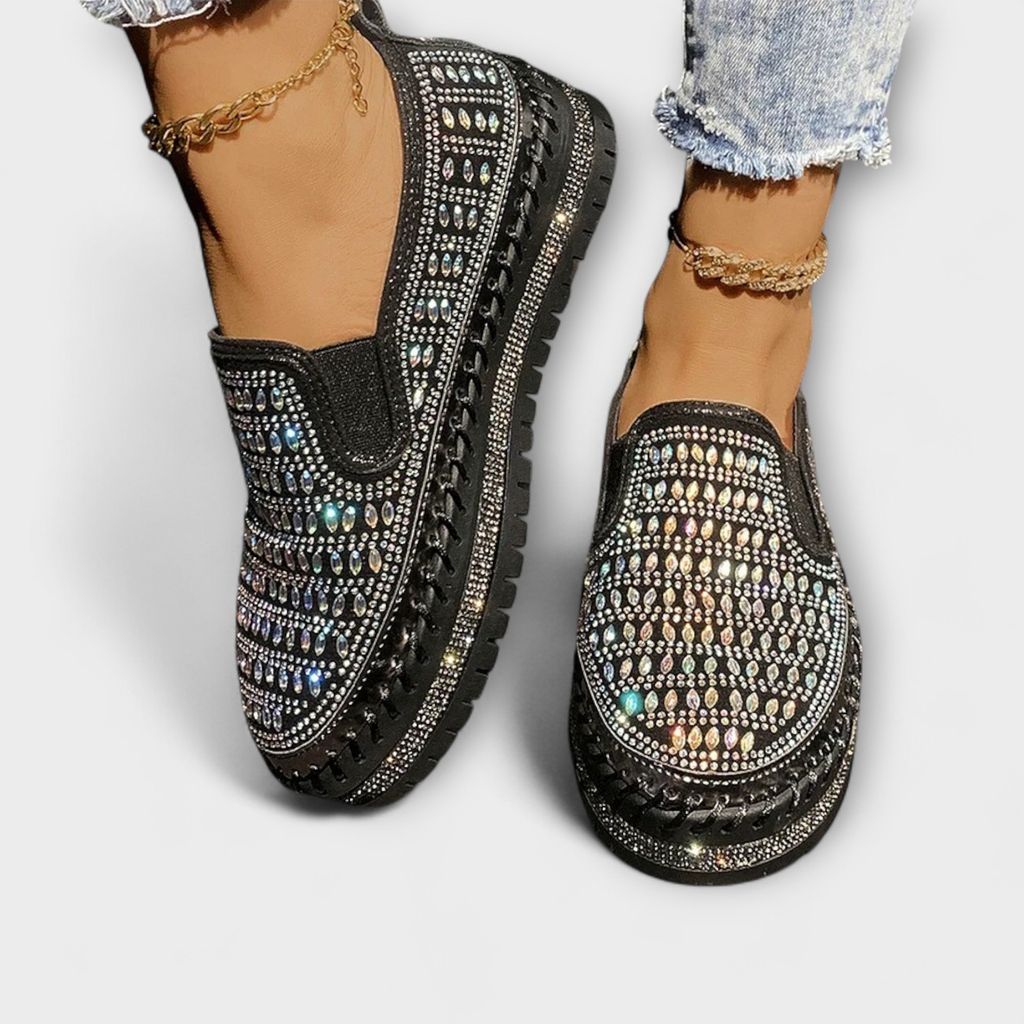 Kunigunde - Mocassins espadrilles avec strass