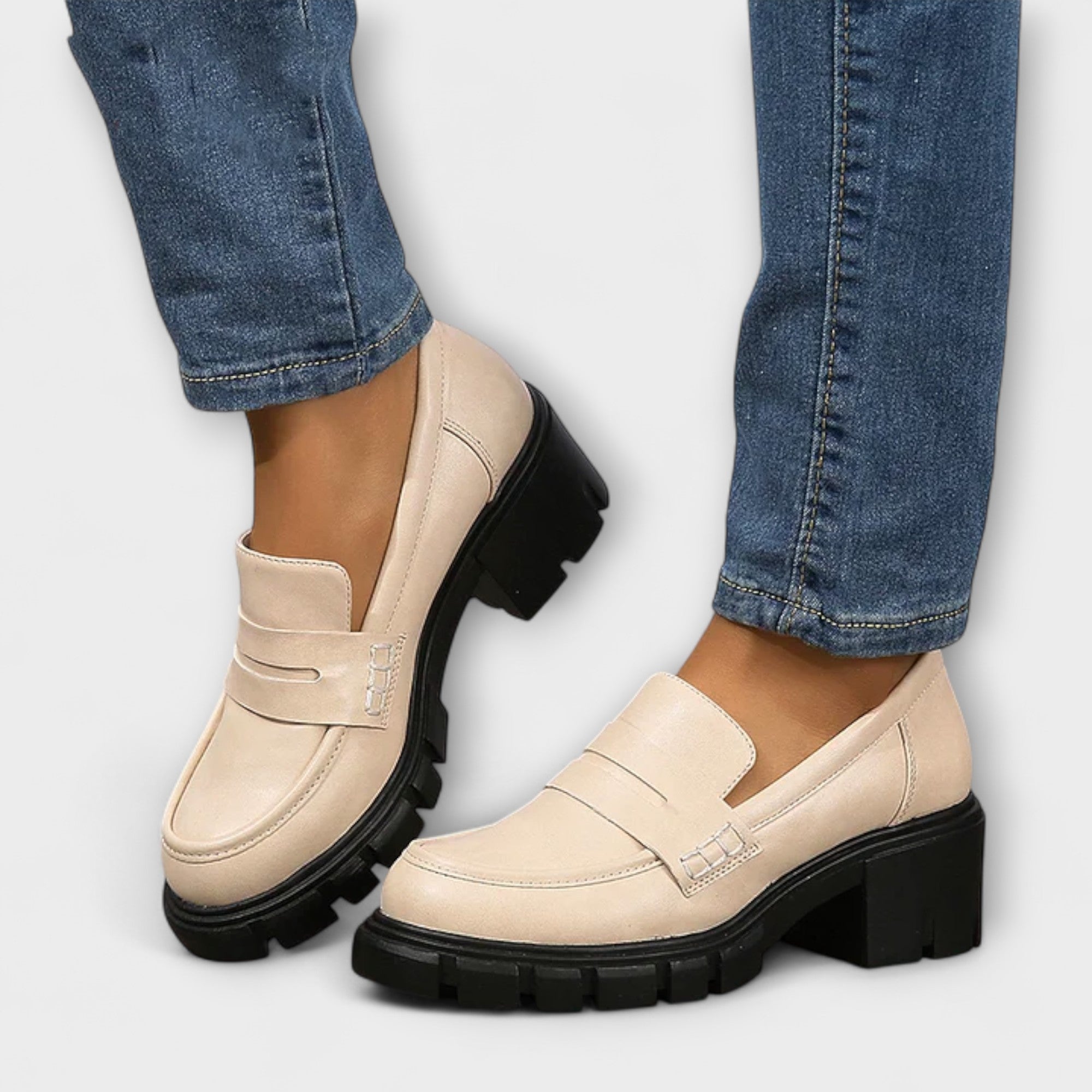 Hiltrud - Mocassins à plateforme en noir