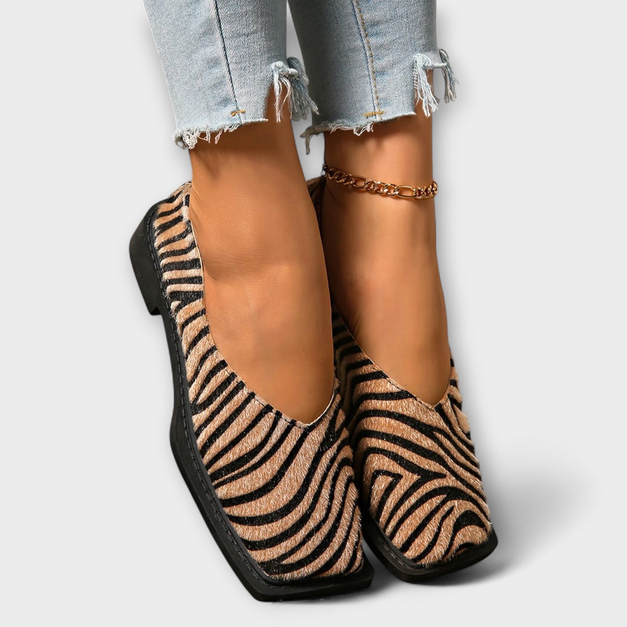 Adelgund - Chaussures décontractées à imprimé zèbre
