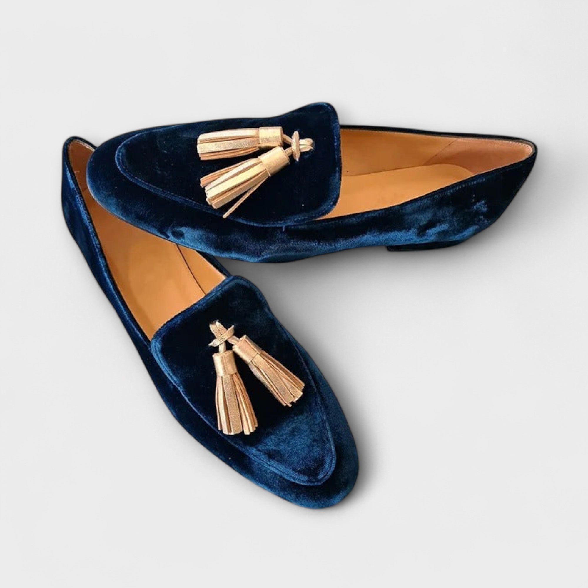 Kriemhild - Mocassins vintage à pompons