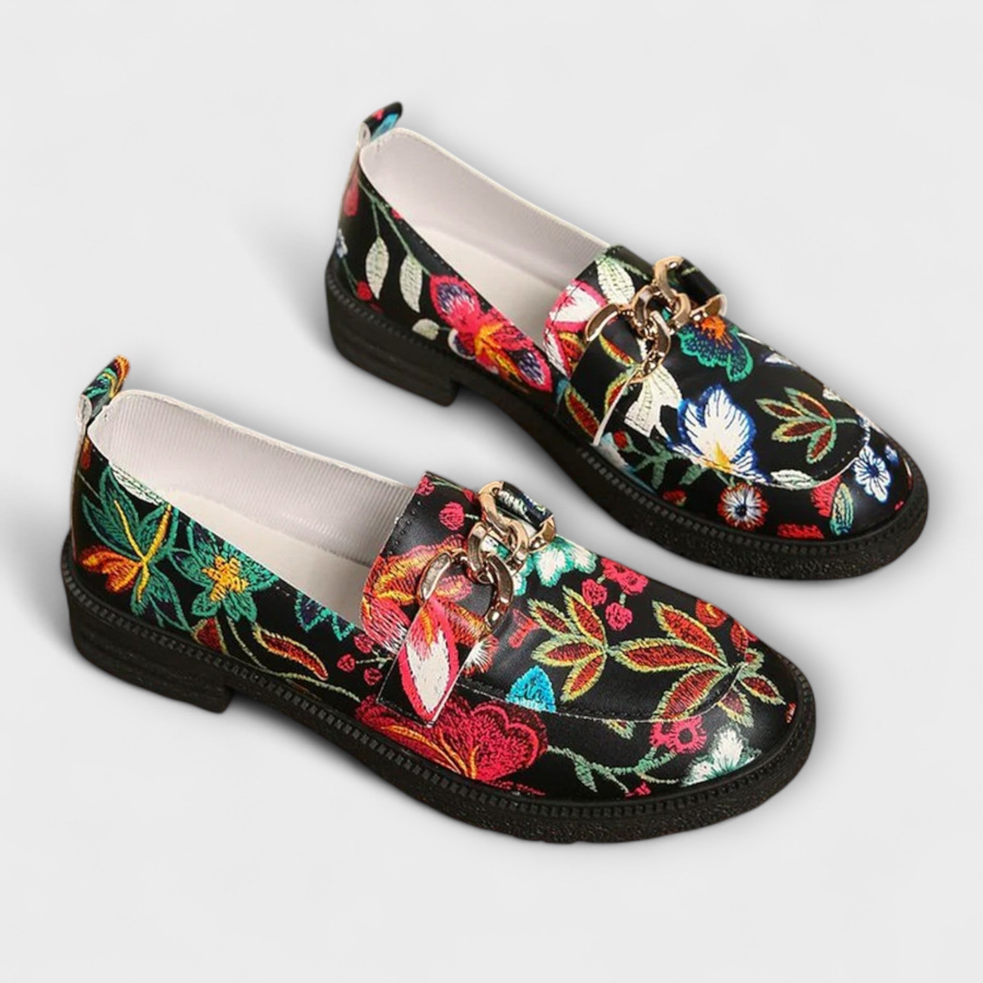 Ottilie - Mocassins à motif floral