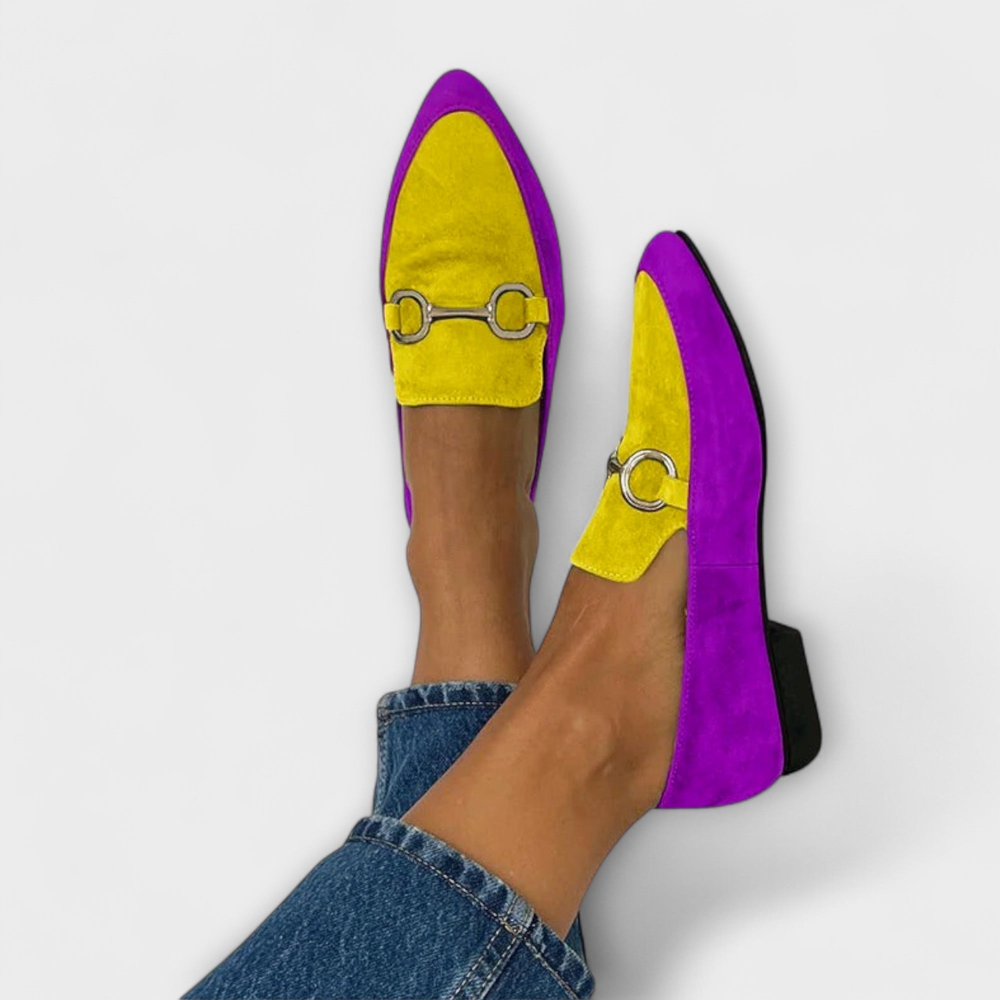 Walburg - Ballerines Rétro Bleu-Violet